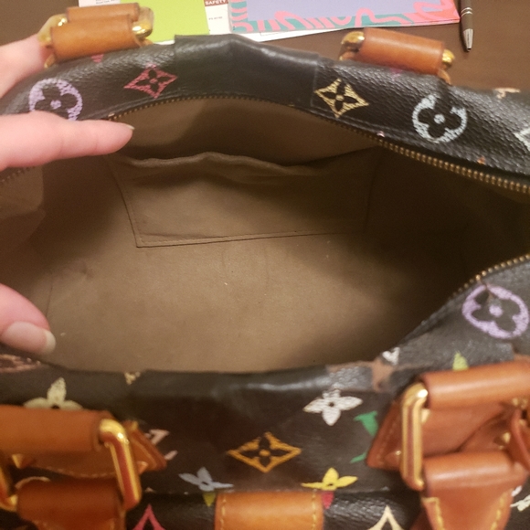 SOLD LOUIS VUITTON Multicolor Speedy Bag Authentic - Picture 12 of 14
